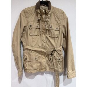 Ralph‎ Lauren Denim & Supply Tan Military belted jacket women Size Large